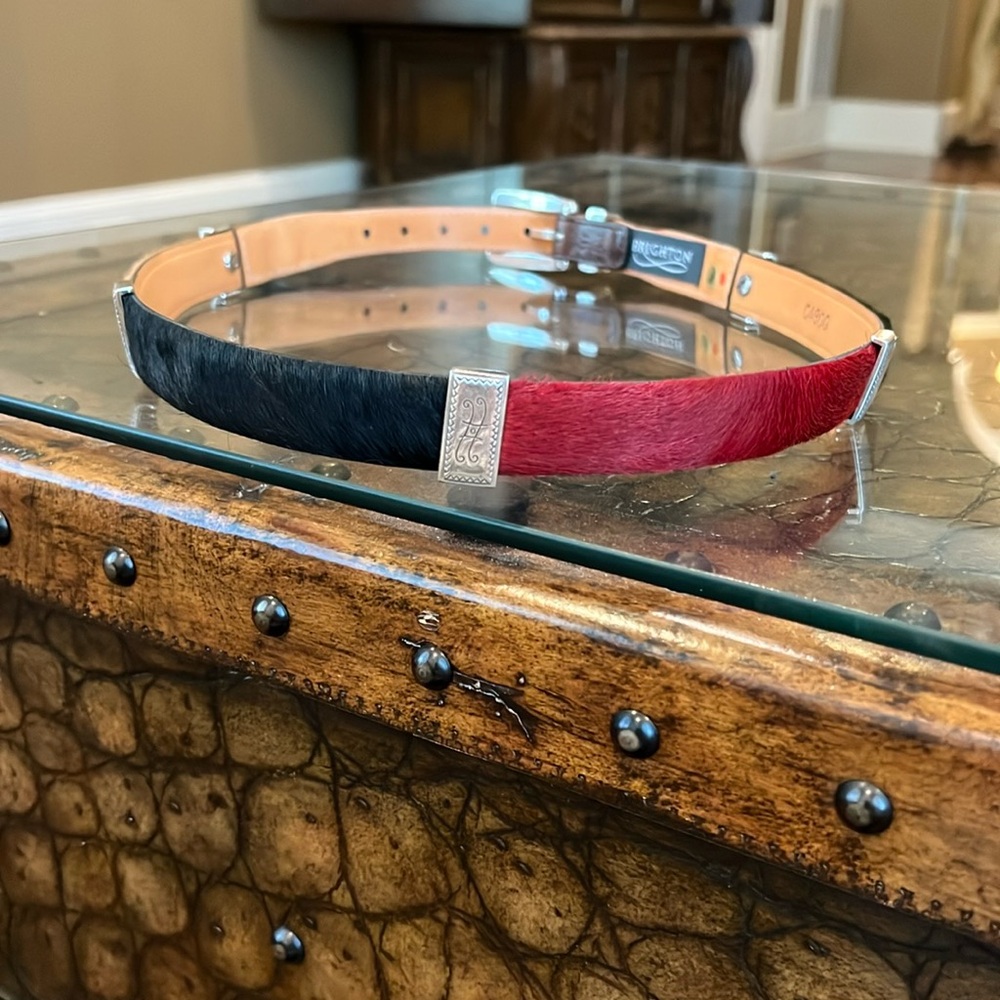BRIGHTON CALF HAIR BELT
